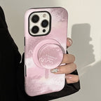 Magnetic iPhone Case With A Pink-brown - Viexta