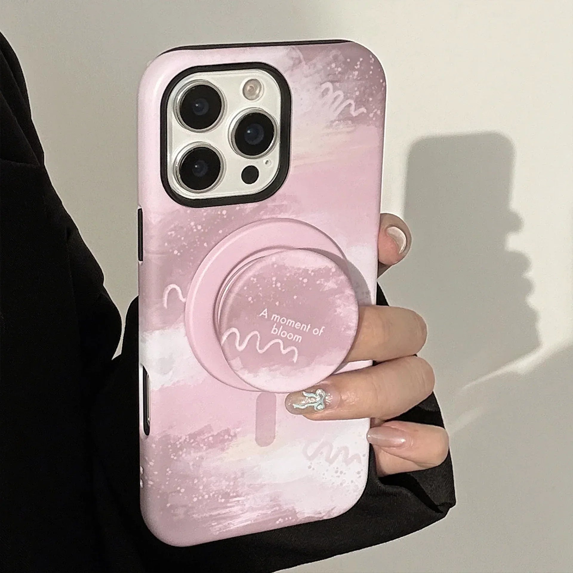 Magnetic iPhone Case With A Pink-brown - Viexta