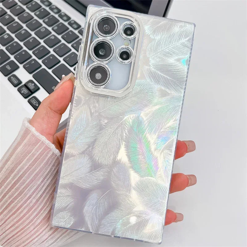 Electroplated IMD Hard Samsung Case With Lens Protector - Viexta