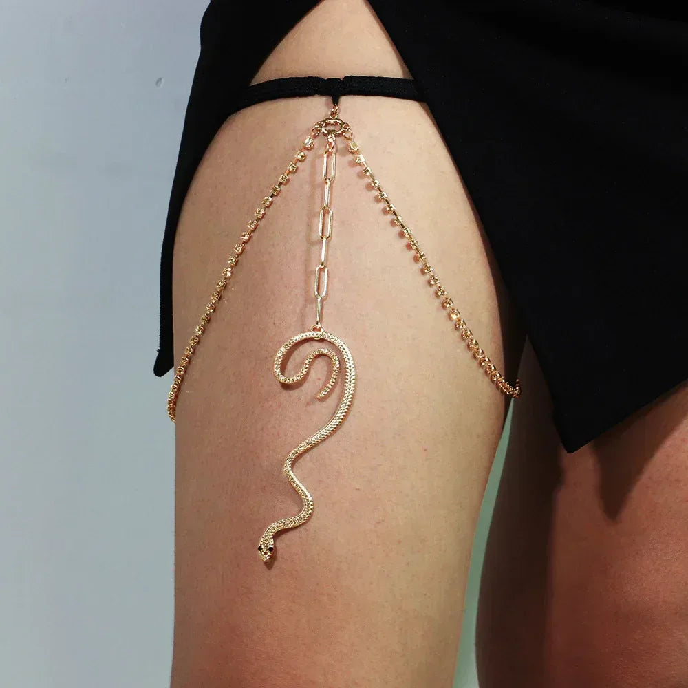 Rhinestone Claw Multilayer Chain - Viexta
