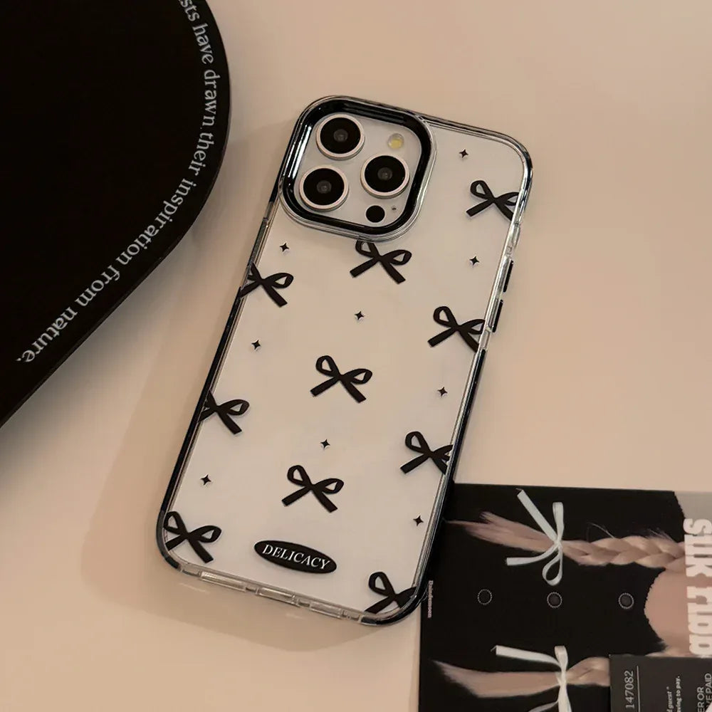 Black Bowknot Magnetic Case iPhone case - Viexta