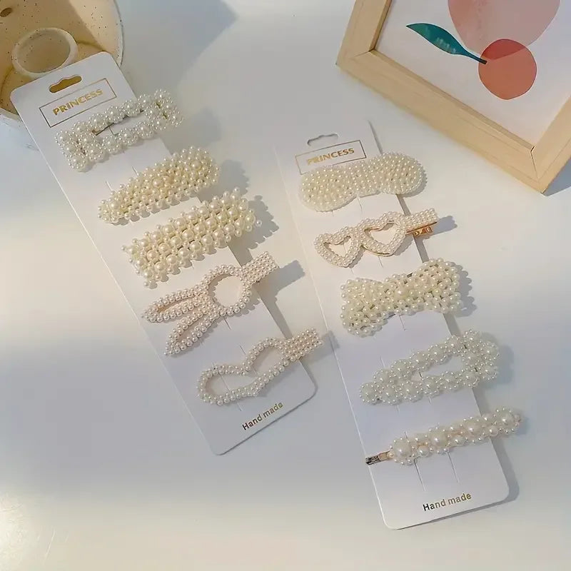 Faux Pearl HairClip - Viexta