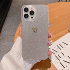 Glitter Plated Love iPhone Case - Viexta
