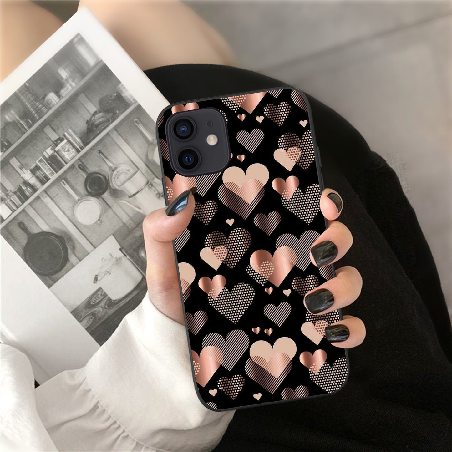 Heart Printing iPhone Case