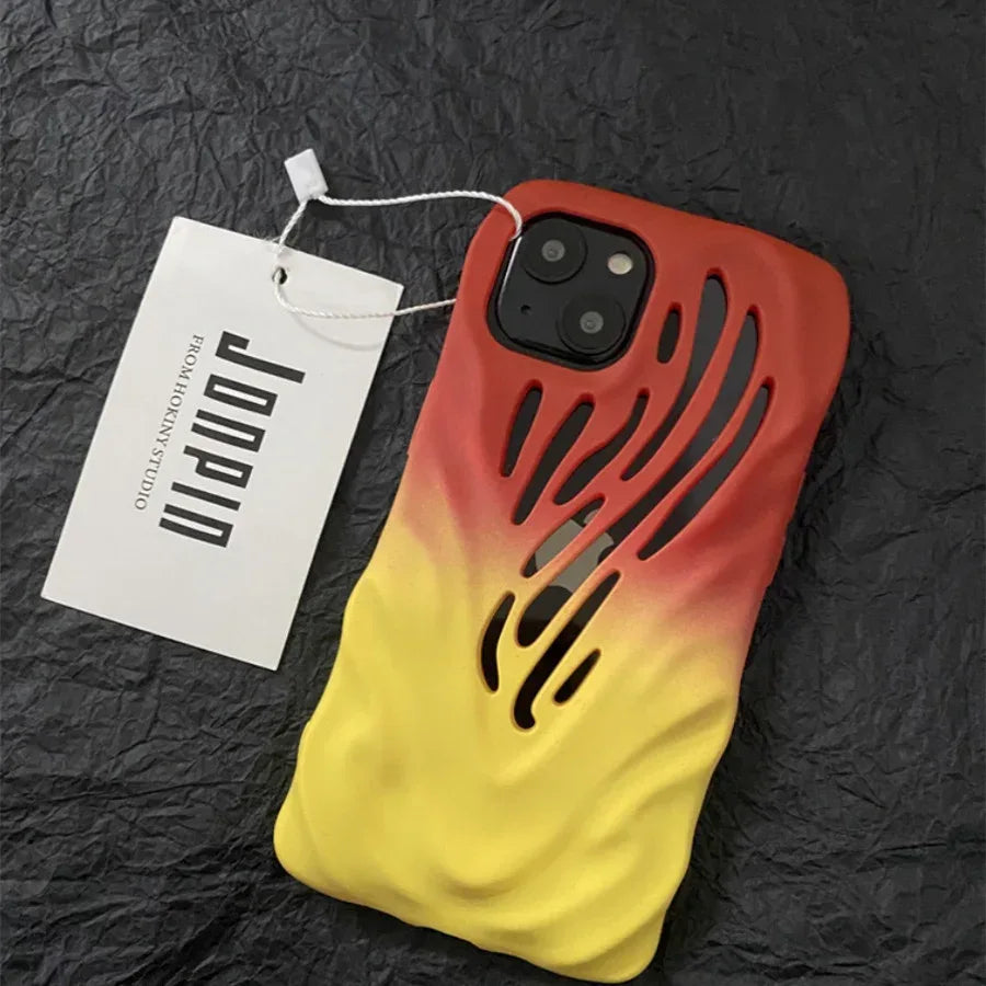 Titanium Gray Wind Hollowed iPhone Cases - Viexta