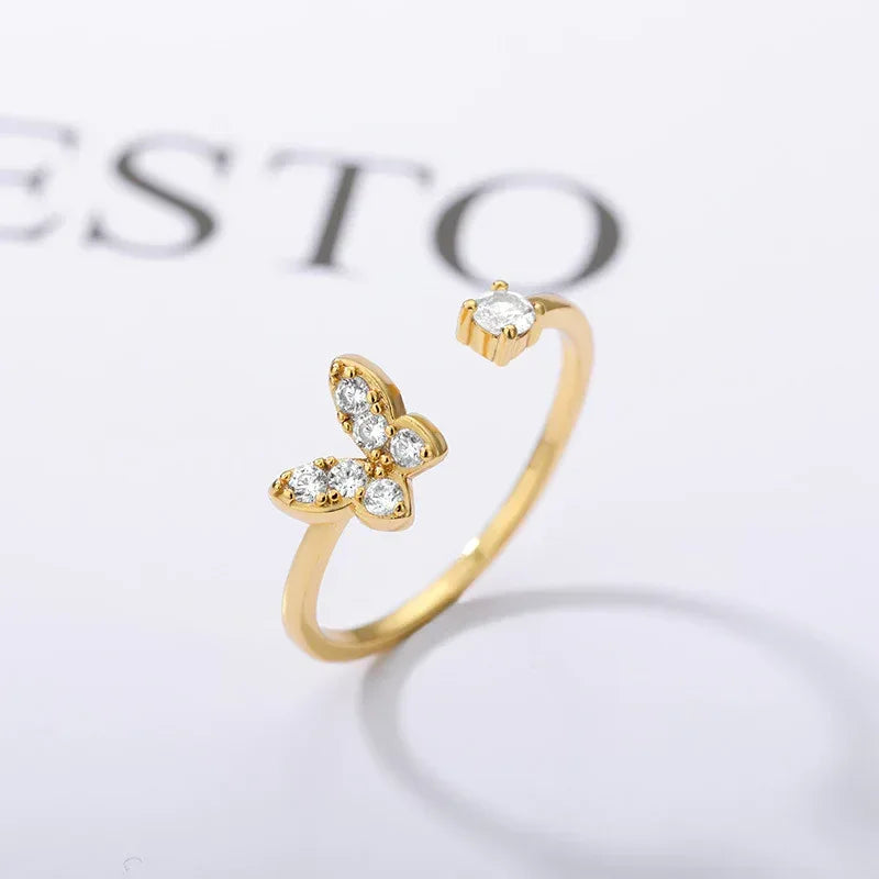 Zircon Butterfly Ring - Viexta