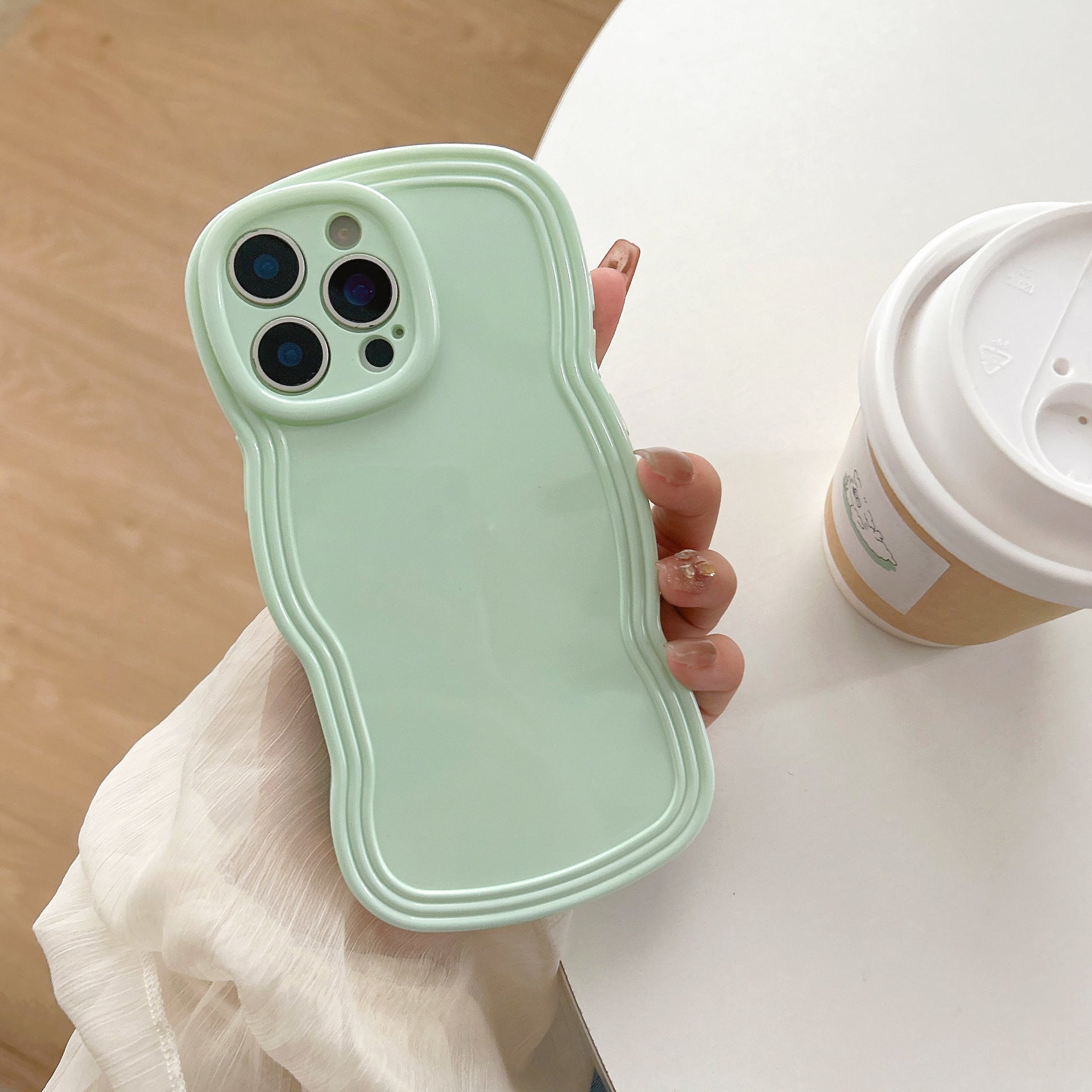Cream Candy Color Wave iPhone Case