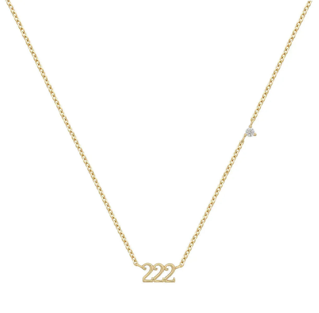 Angel Digit Stainless Steel Three-link Number Pendant Necklace - Viexta