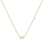 Angel Digit Stainless Steel Three-link Number Pendant Necklace - Viexta