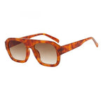 Single Bridge Large Frame Square Sunglasses - Viexta
