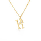 Rose English Alphabet Pendant Necklace - Viexta