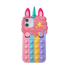Cartoon Bubble Eyelashes Animal Multi-model Silicone iPhone Case - Viexta