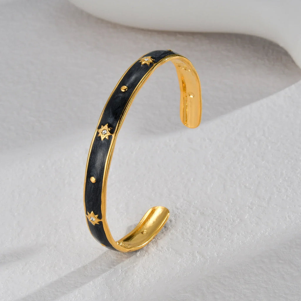 Retro Oil Dripping Stainless Steel Bracelet - Viexta
