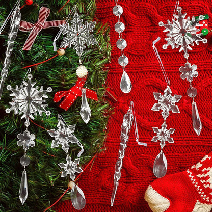 10pcs Christmas Tree Hanging Ice Strip