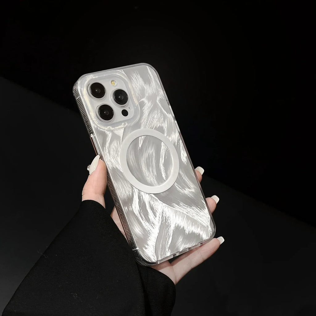 Laser Feather Yarn iPhone Case - Viexta