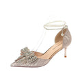 rhinestone-bow-pointy-hollow-pearl-heels - Viexta