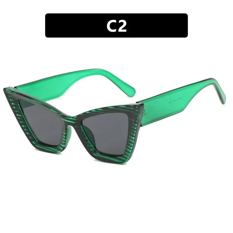 Large Frame Cat Eye Sunglasses - Viexta