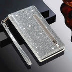 Zipper Shiny Leather iPhone Case - Viexta