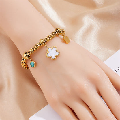 Retro Stainless Steel Star Bracelet