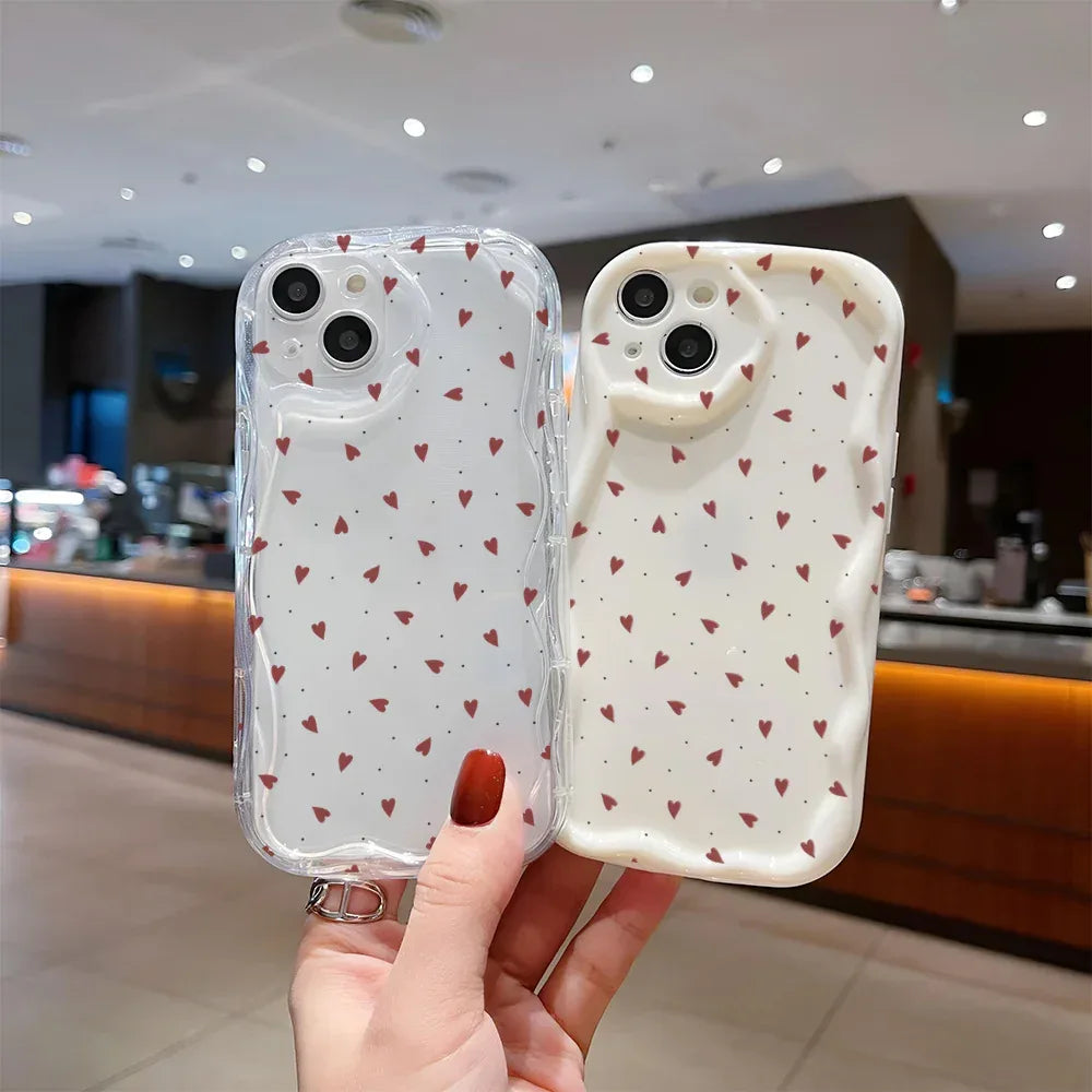 all-inclusive-painted-cream-pattern-heart-iphone-case - Viexta