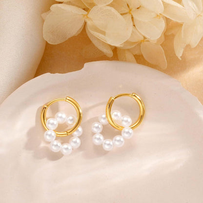 18k Women's Pearl Earrings