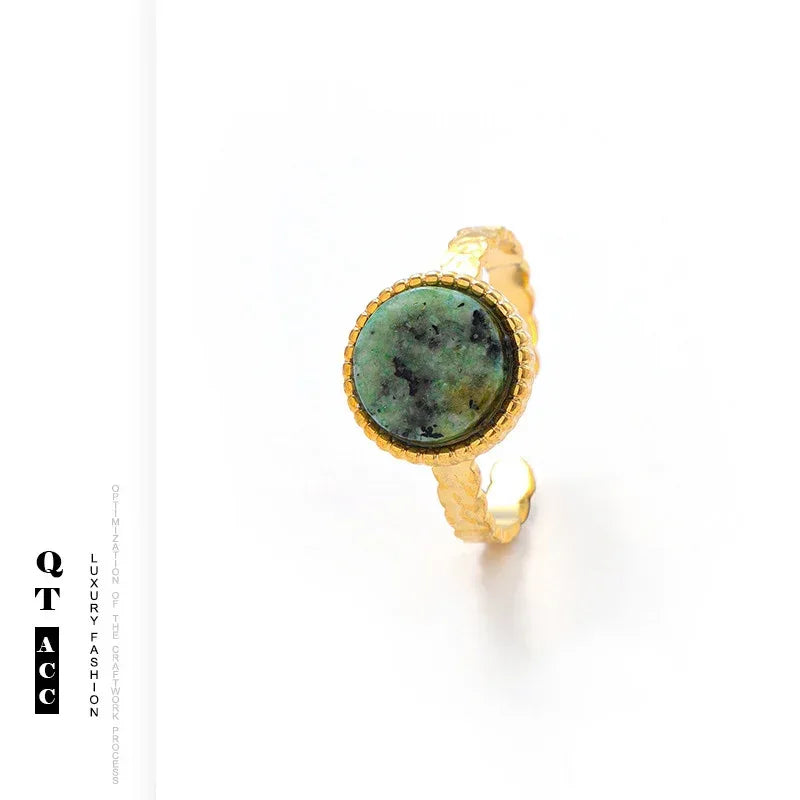 American Retro Stainless Steel Luxe Ring - Viexta
