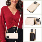 litchi-pattern-card-holder-iphone-case - Viexta