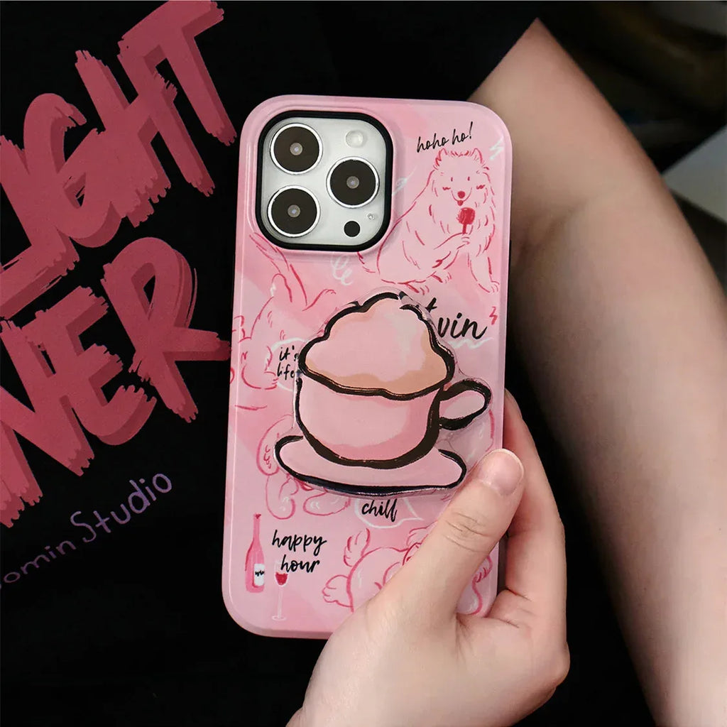 fashion-cute-cat-print-iphone-case - Viexta