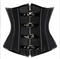 Belt Buckle Corset Red Shapewear For Women - Viexta