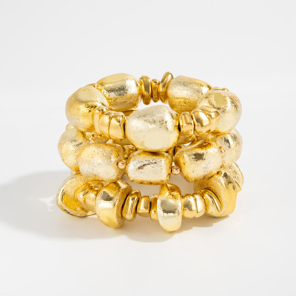 Irregular Resin Elastic Bracelet For Women