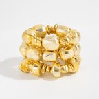 Irregular Resin Elastic Bracelet For Women