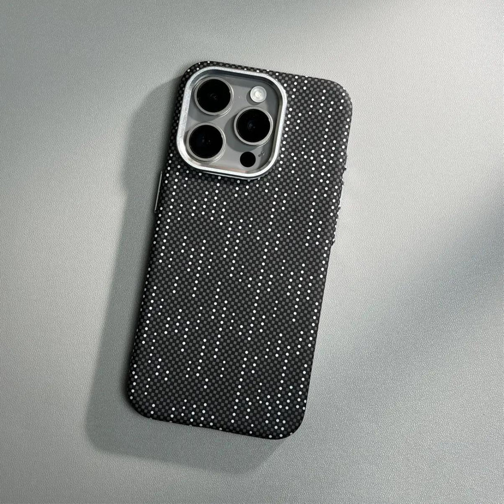 carbon-fiber-pattern-magnetic-suction-drop-resistant-iphone-cover - Viexta