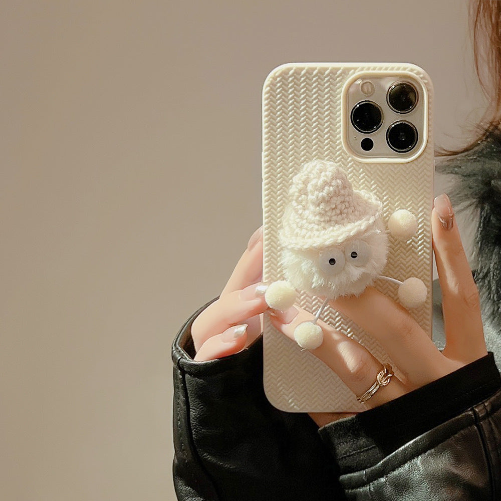 Winter Plush Couple iPhone Case