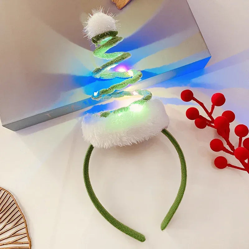 Christmas With Light Headband Snowflake - Viexta