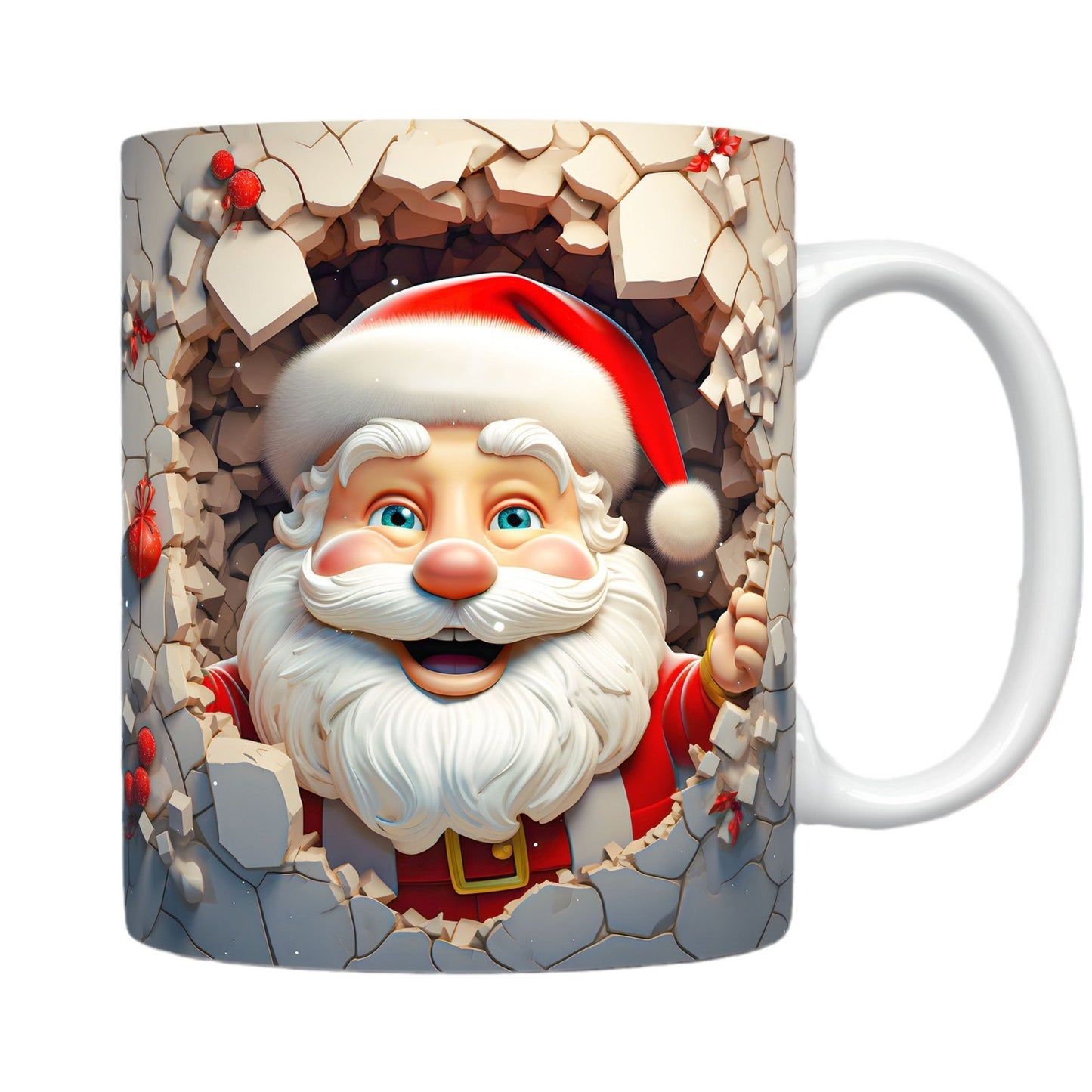 Creative 3D Christmas Ceramic Mug