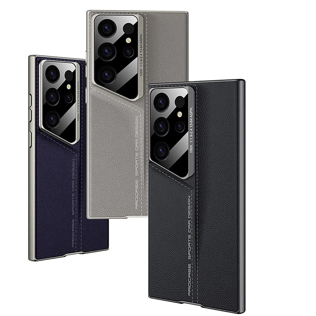 blade-plain-leather-samsung-protective-case - Viexta
