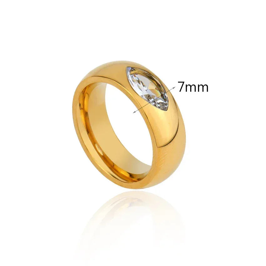 Princess Transparent Square Ring - Viexta