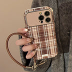 Brown Plaid iPhone Case