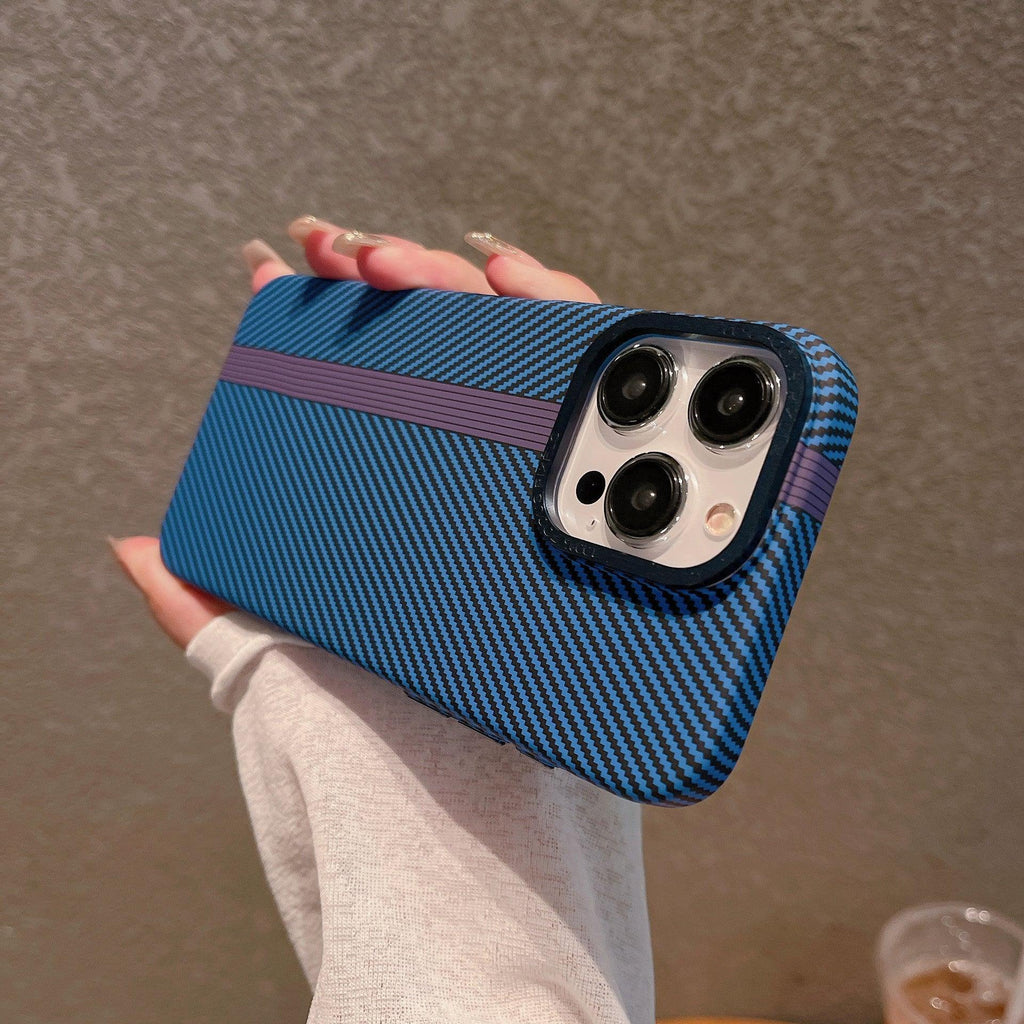 Carbon Fiber Grain Frosted iPhone Case - Viexta