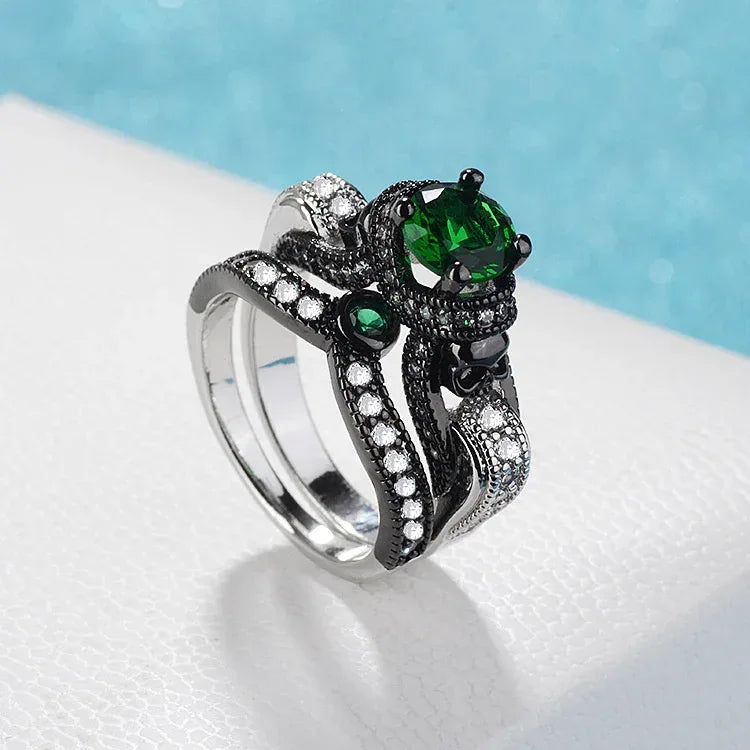 couple-personalized-retro-style-ring - Viexta
