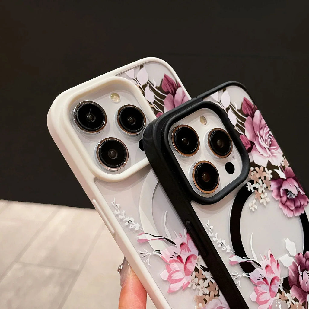 magnetic-acrylic-flower-iphone-case - Viexta