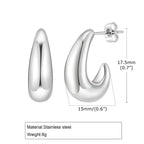 Elegant All-match Stainless Steel Earrings