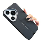 business-leather-magnetic-iphone-case-with-metal-button - Viexta