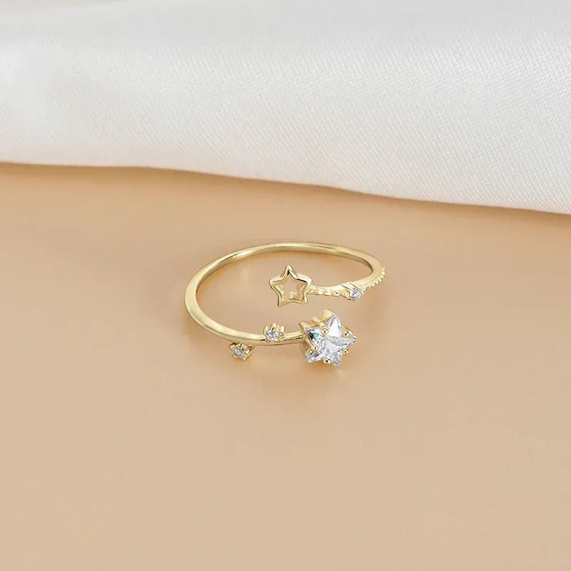 Double Layer Zircon Ring - Viexta