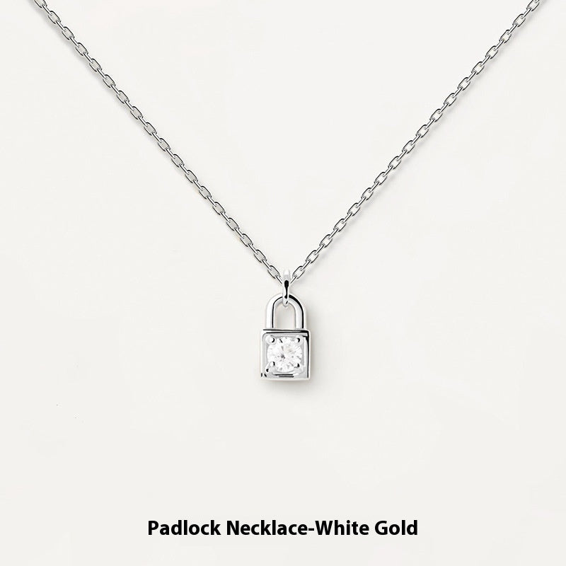 S925 Sterling Silver Locke & Key Necklace