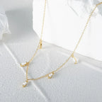 Twin Horse Eye Clavicle Necklace - Viexta
