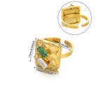 Stainless Steel Pearl Zircon Ring For Women - Viexta
