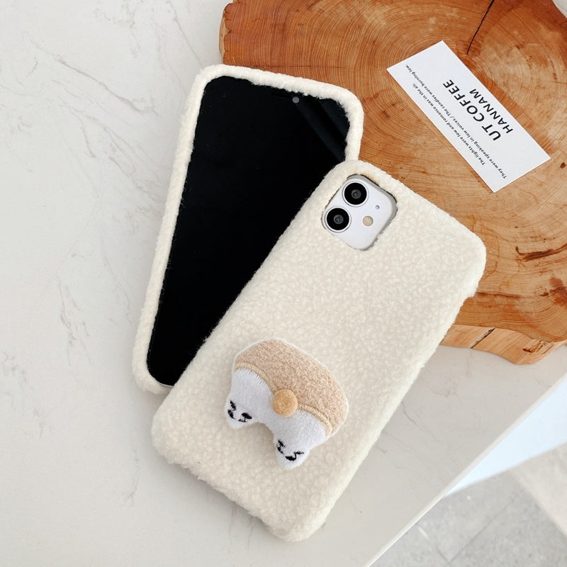 Hat Bear Plush Silicone Cases for Iphone