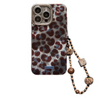 Retro Blue And Brown Leopard-Print iPhone Case - Viexta