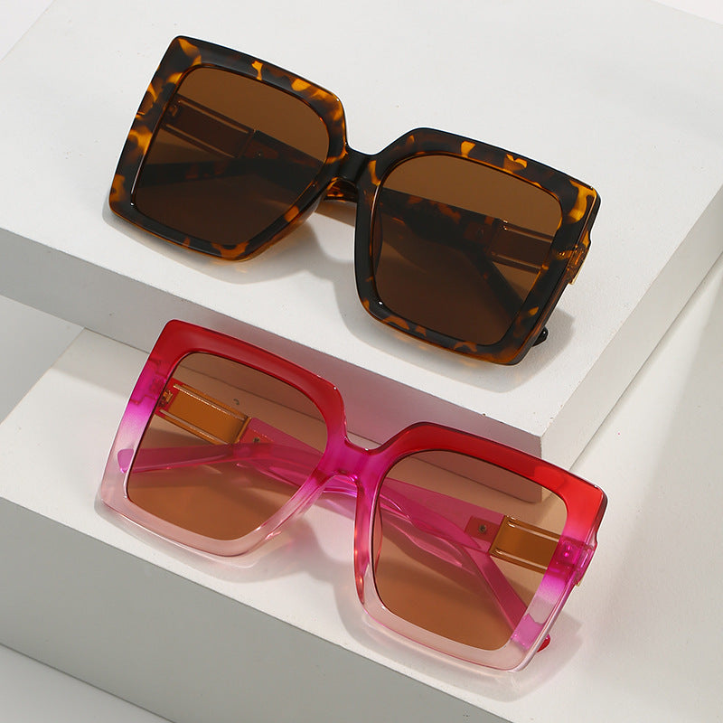 Square-shaped Gradient Oversized Sunglasses